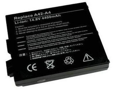 replacement a4000 battery,4400mAh asus li-ion battery for a4000 laptop